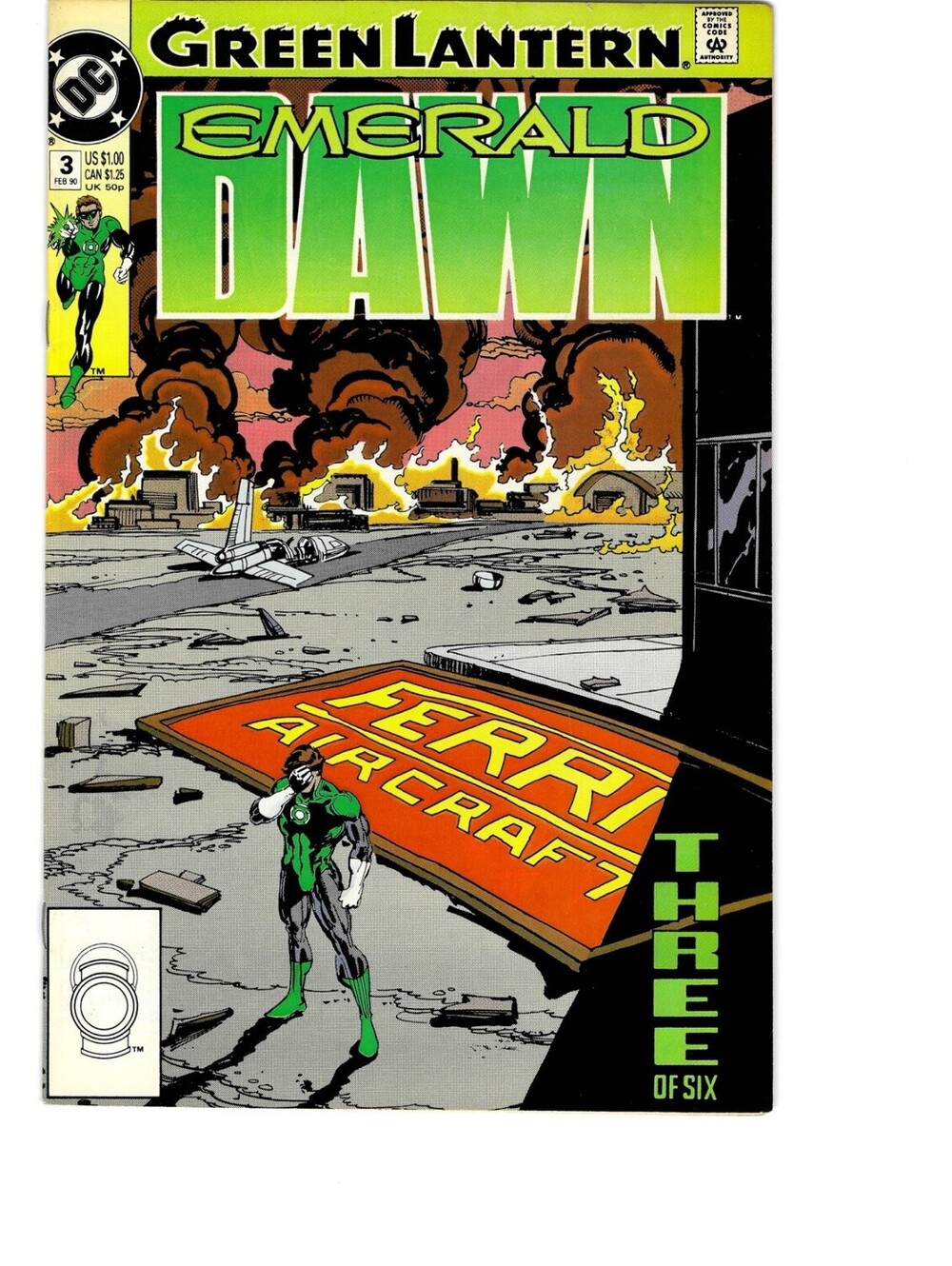 Green Lantern Emerald Dawn #3 Vol. 1 1990 DC Comics Mark D.(MD/Doc Bright Cover